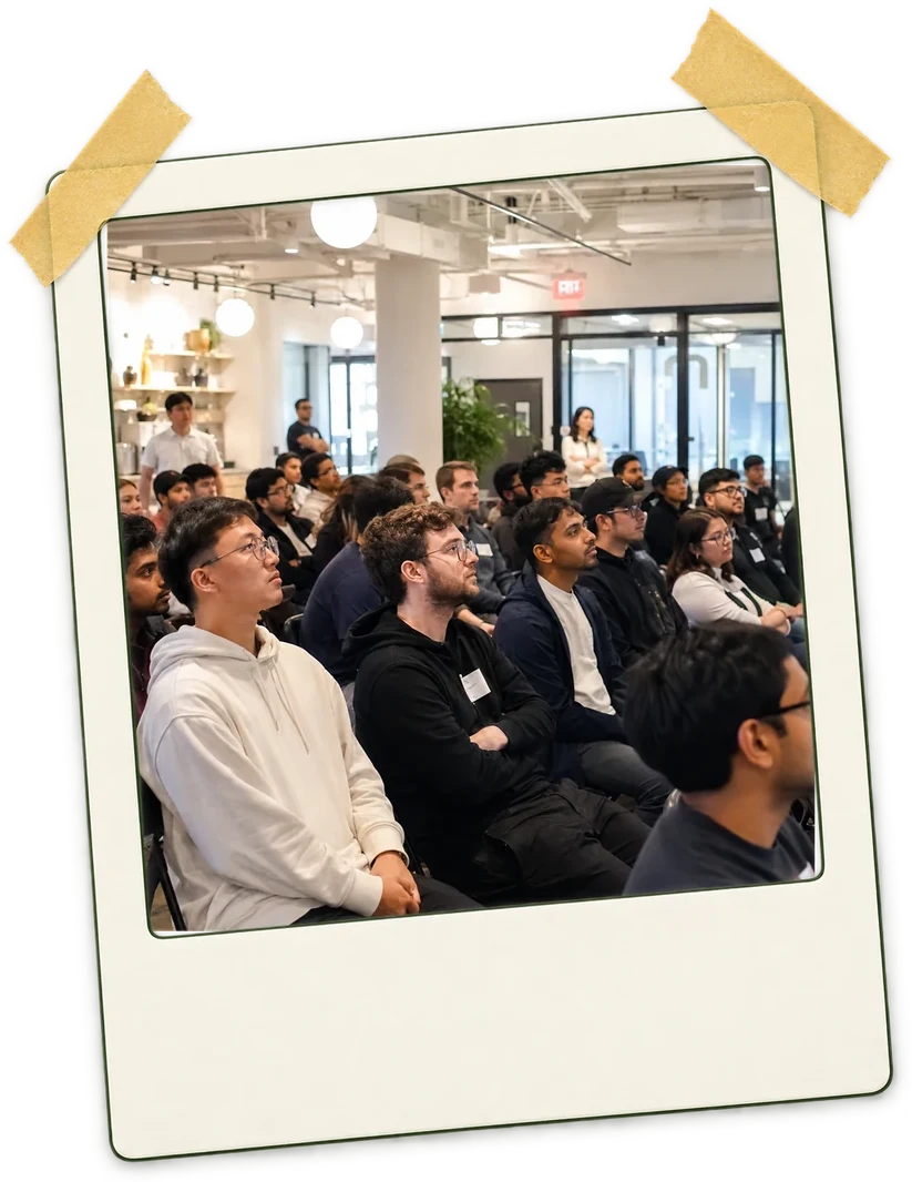 The room watching a ten-minute demo